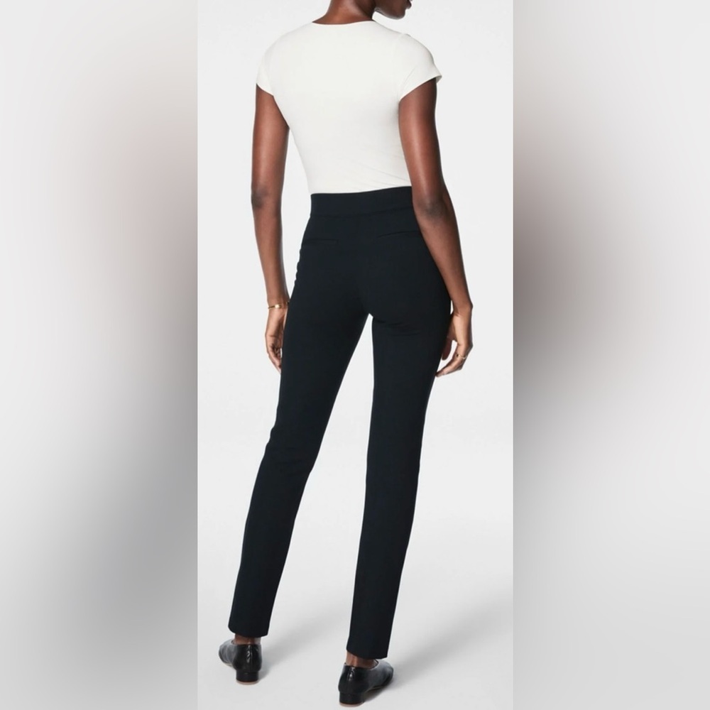Spanx Black Perfect Fit Ponte Straight Pants - Size XS - Picture 2 of 6